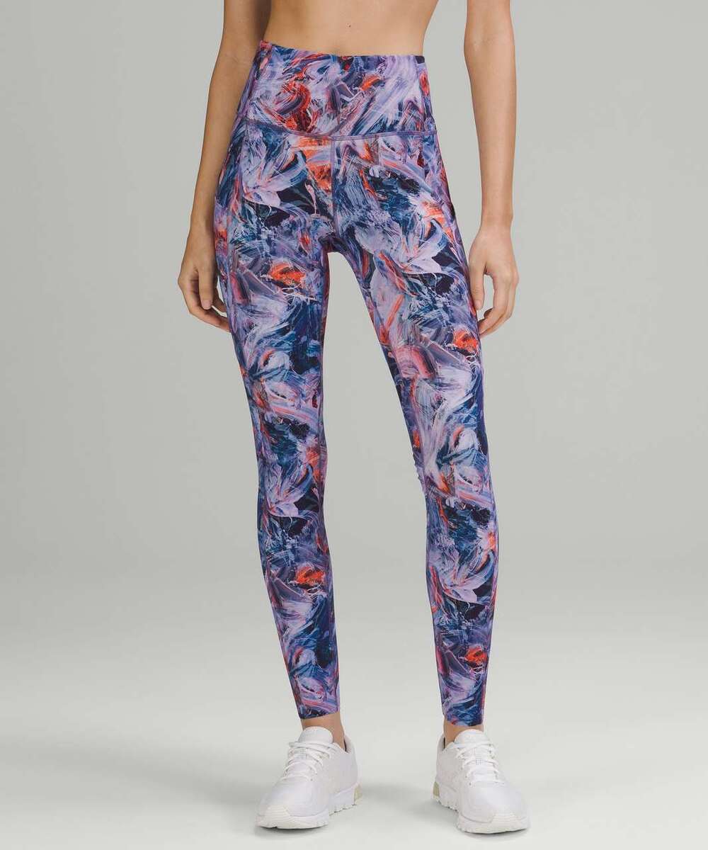 Lululemon Fast and Free High-Rise Tight 28" Size 6 Atmospheric Purple Run Cycle